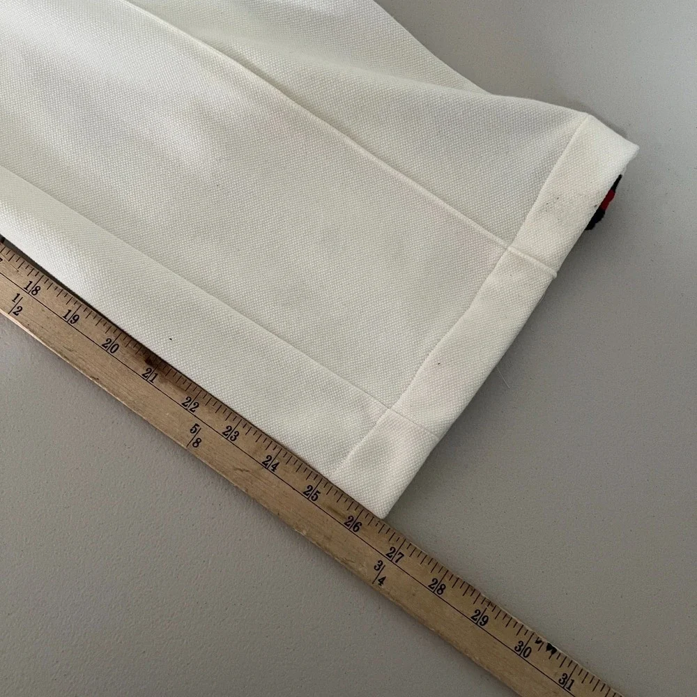 Polo Ralph Lauren Sweatpants Mens Large Beige White Crest Big Pony‎ Wide Leg